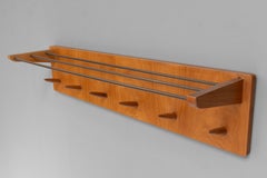 Mid-Century Wall Mounted Luggage Rack