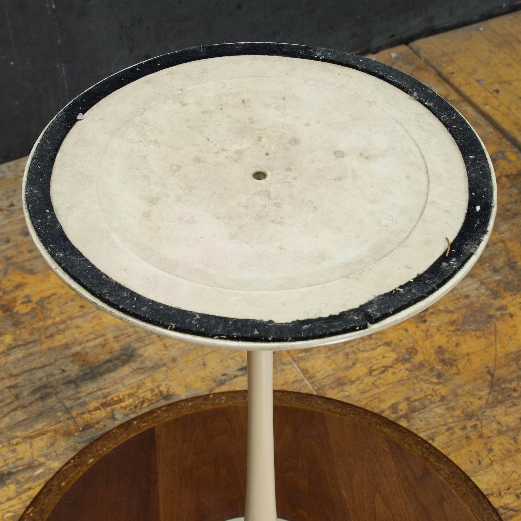 Eero Saarinen for Knoll Associates Walnut Tulip Pedestal Table In Fair Condition In Hyattsville, MD
