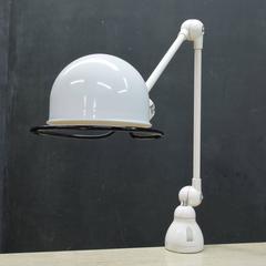 Jielde White French Industrial Drafting Task Desk Clamp Light