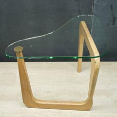 Mid-Century Biomorphic Louis Sognot style Atomic Boomerang Table