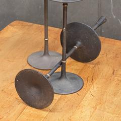 Early Quistgaard Cast Iron and Brass Candlesticks