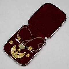 Miriam Haskell Egyptian Revival Goddess Necklace Earrings Costume Jewelry