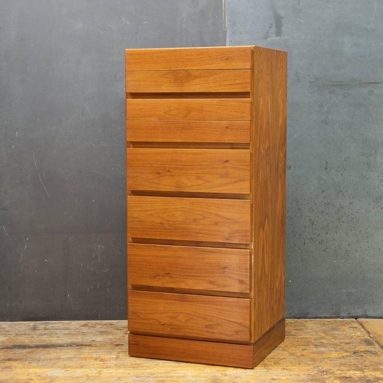 Minimalist Danish Designed Teak Tall Lingerie Chest Of Drawers At