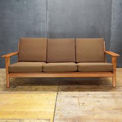 Vintage Mid-Century Rare Danish Teak Hans Wegner GETAMA Sofa  Model GE 290