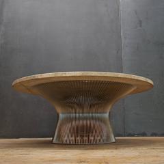 Vintage Warren Platner Coffee Table with Jupiter Marble Surface
