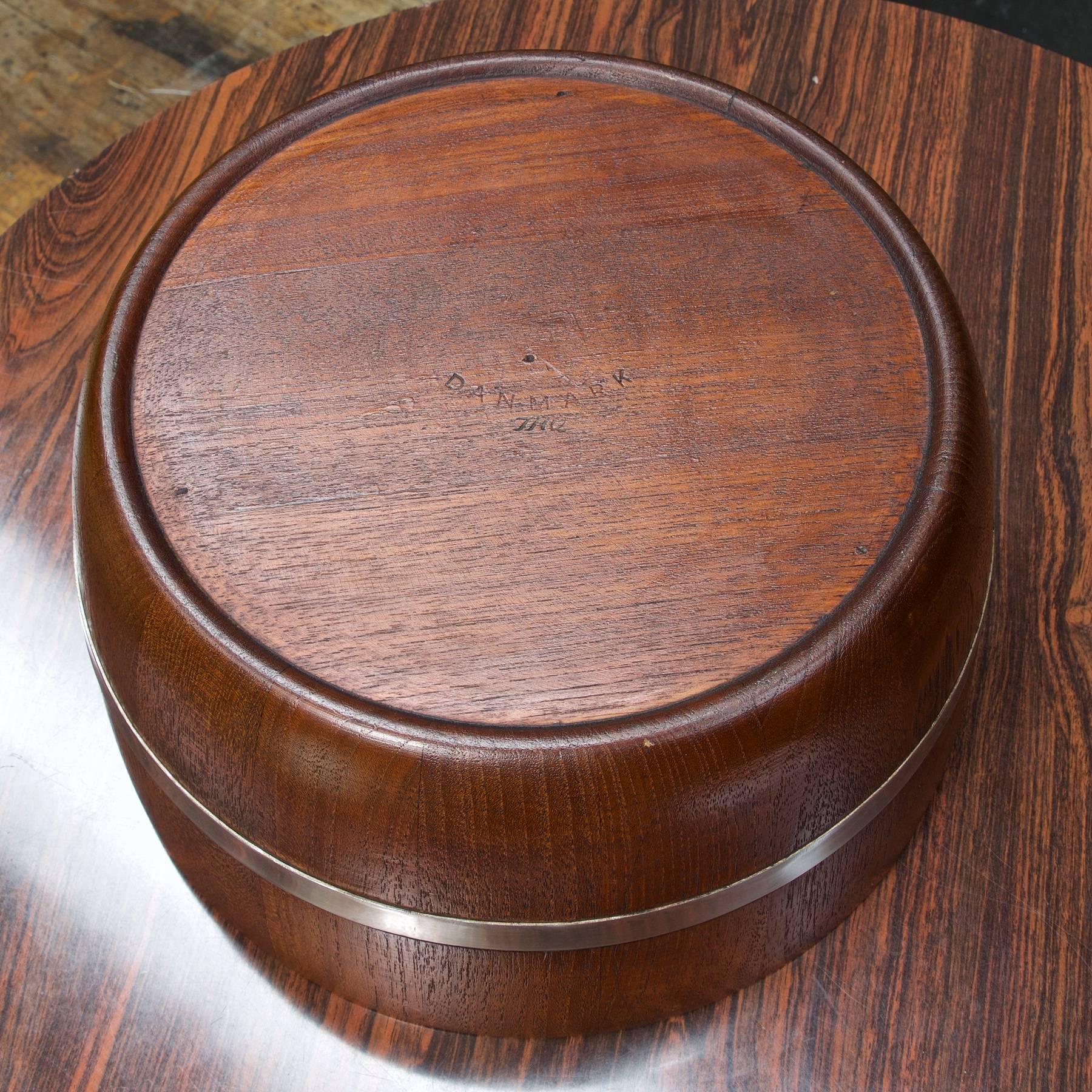 Important Nissen Quistgaard Teak Staved Barrel Salad Bowl and Servers In Good Condition In Hyattsville, MD