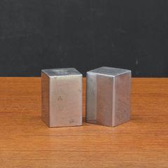 Machine Age Artist Charles Sheeler Designed Flat Top Salt Pepper Shakers