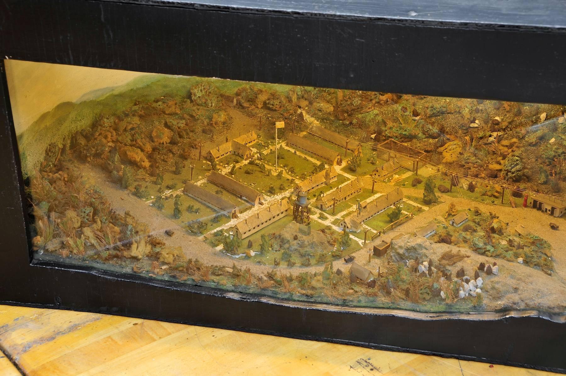 Fort Devens and Surrounding Countryside Illuminating Diorama Scale Model In Fair Condition In Hyattsville, MD