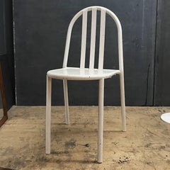 Chaise blanche Robert Mallet-Stevens Modèle No.222 Chaise Bauhaus française empilable