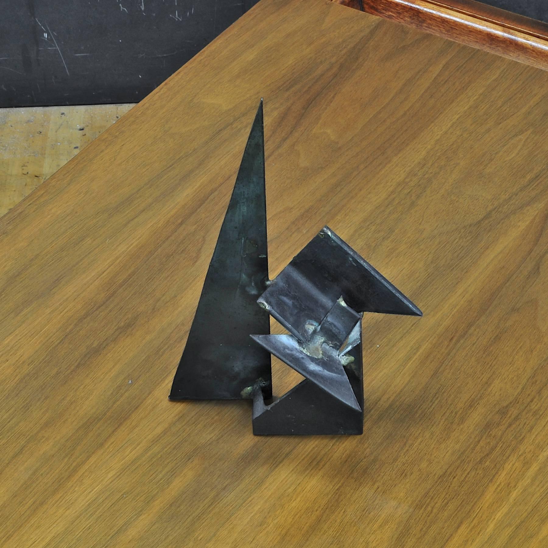 Welded Vintage 1960s-1970s Studio Craft Brutalist Welder Table Sculpture