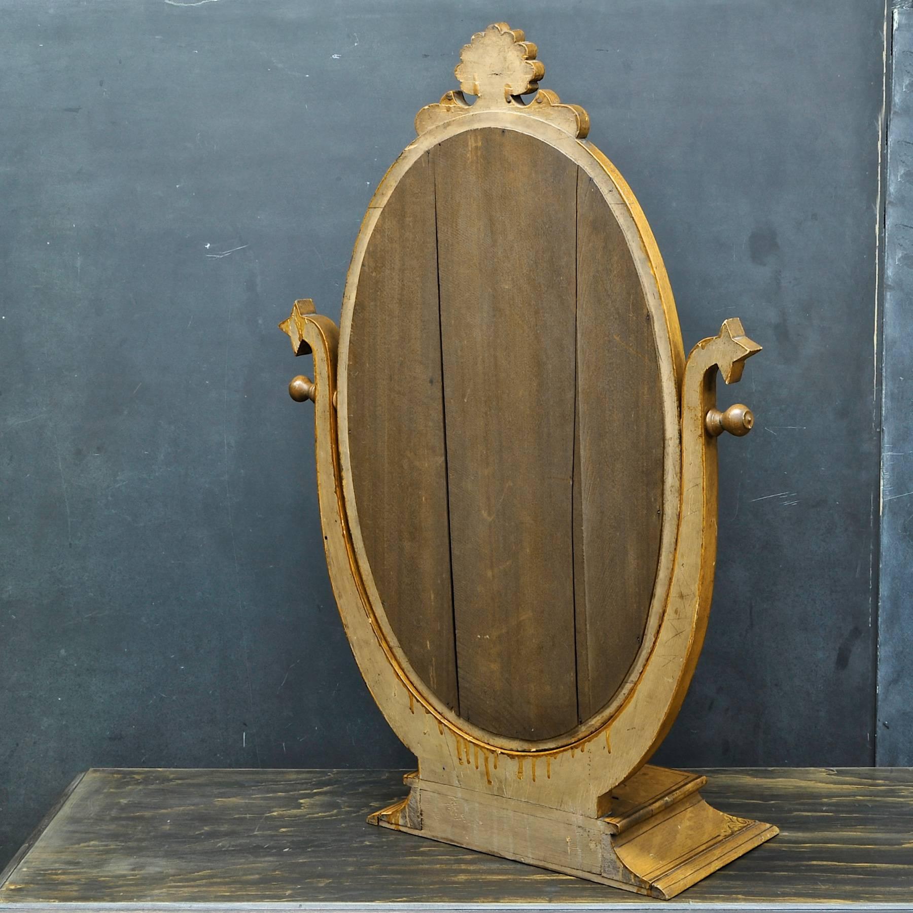 Late Victorian Bohemian Arts & Crafts Tabletop Mirror