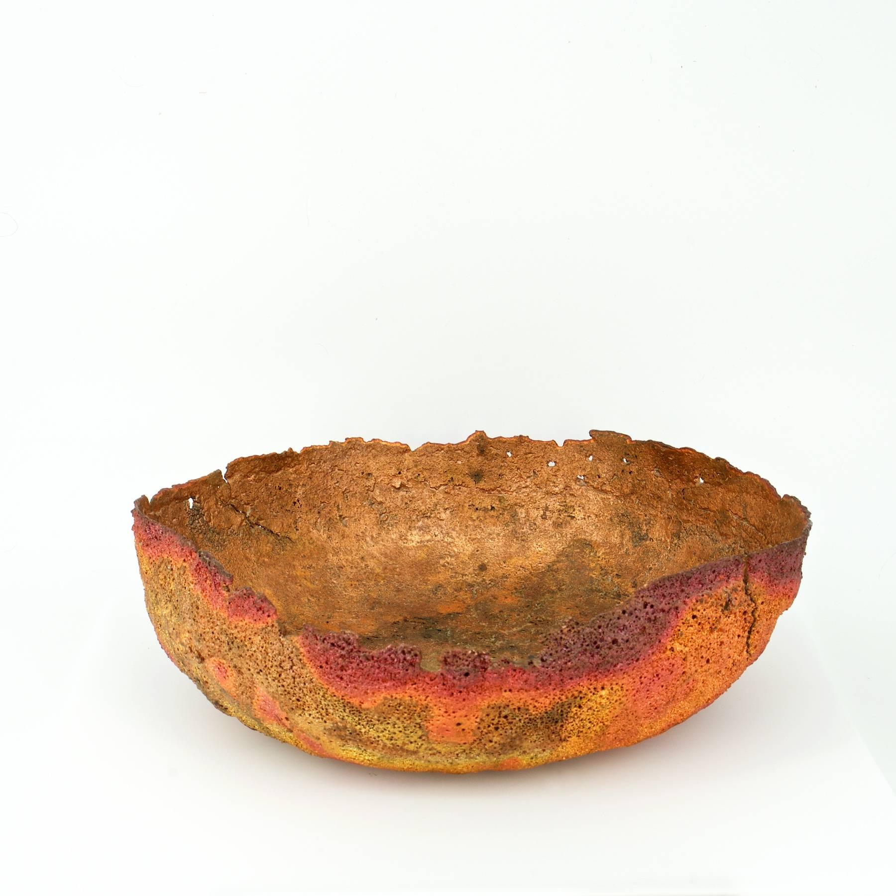 molten sculptural bowl
