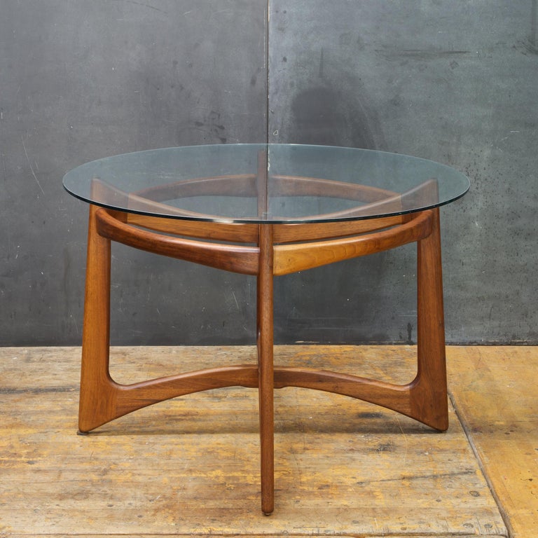 Adrian Pearsall Walnut Table Black Chairs Dining Set Kitchen Nook Mid Century Modern Adrian Pearsall Walnut Table Black Chairs Dining Set Kitchen Nook Mad Men