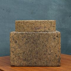 Postmoderner portugiesischer Kork-Eiskübel aus Kork, postmodern