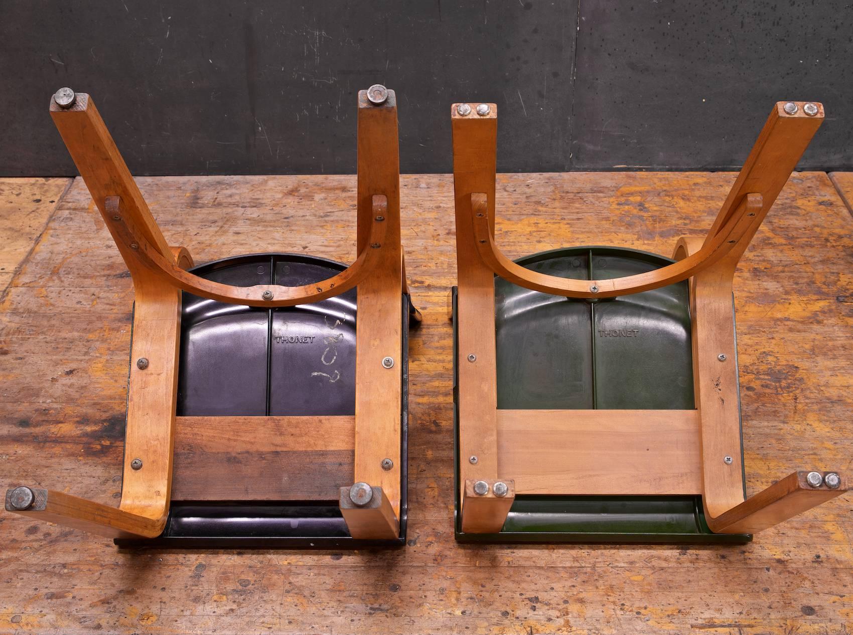 American Rare Bakelite & Bentwood Thonet Dining Chairs