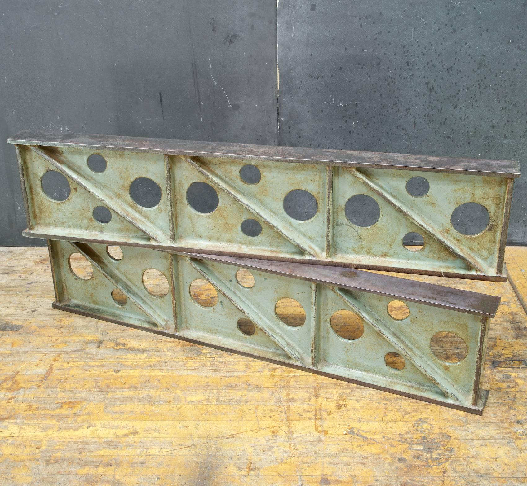 Vintage Industrial Hierro Fundido Maquinista Precisión Rectas Paralelas Esculturas Vaciado en venta