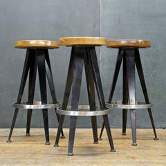Mid-Century French Modernist Atomic Bar Stools