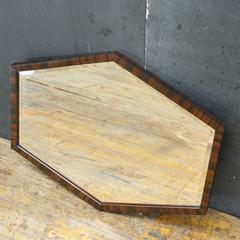 Unusual Art Deco Wall Mirror Optical Illusion Hexagonal Unknown Designer