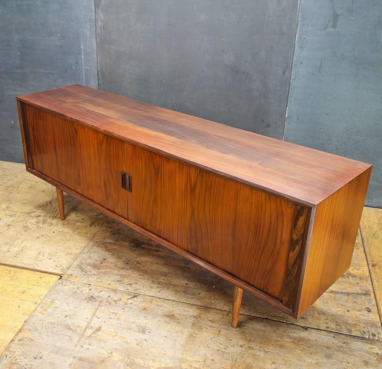 Long Danish MidCentury Rosewood Credenza TV Media Console at