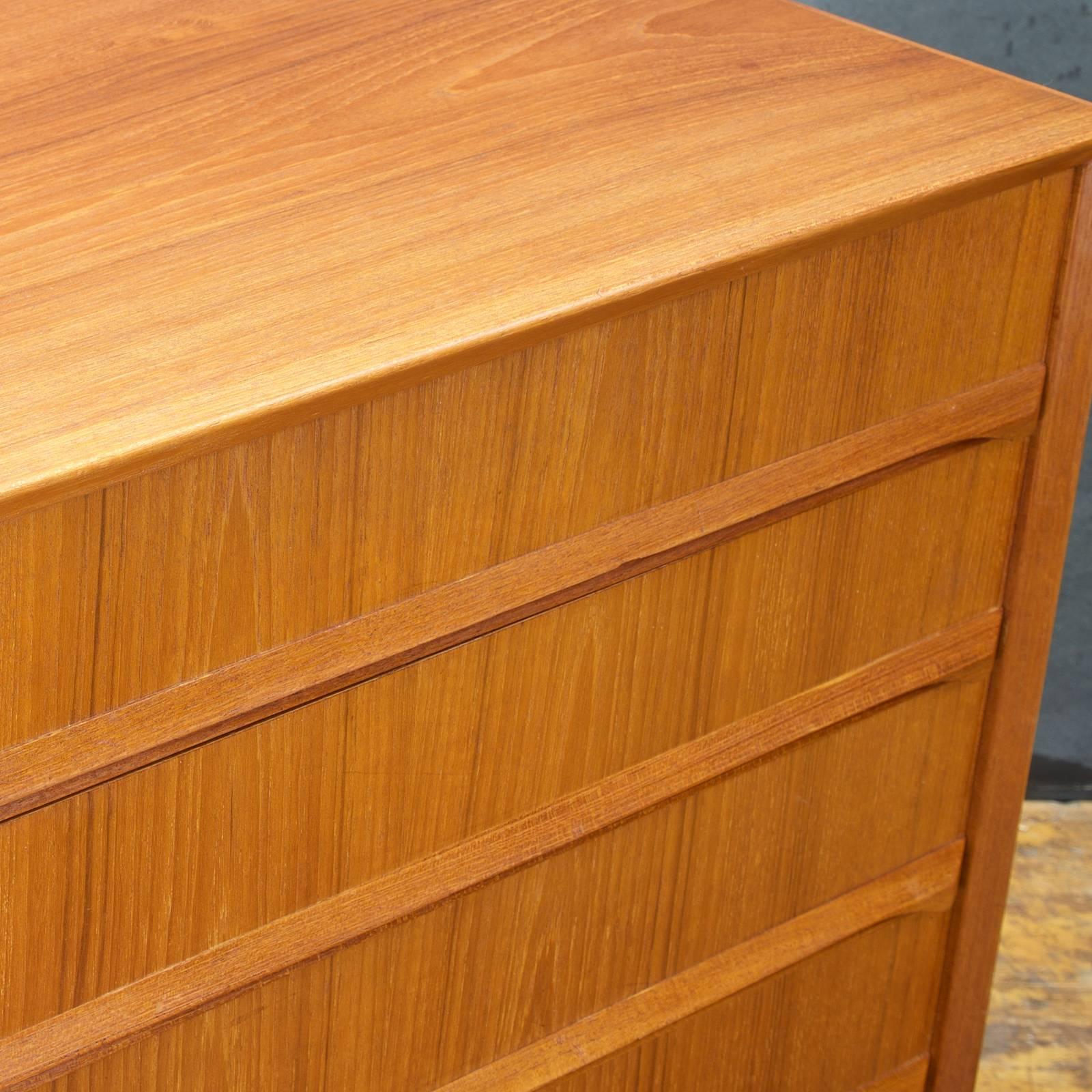 Mid-20th Century Petite 1960s Danish Teak Side Cabinet Dresser in the Style of Sibast