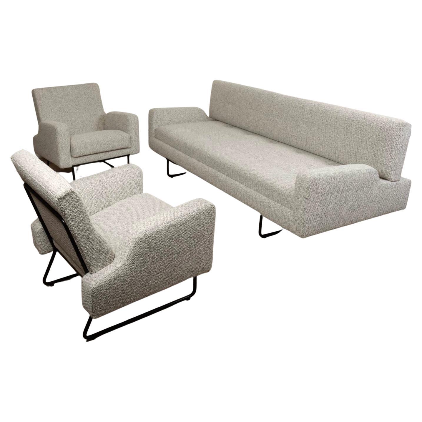 Mid-Century Modern Georges Frydman Living Room Set, EFA France, 1960