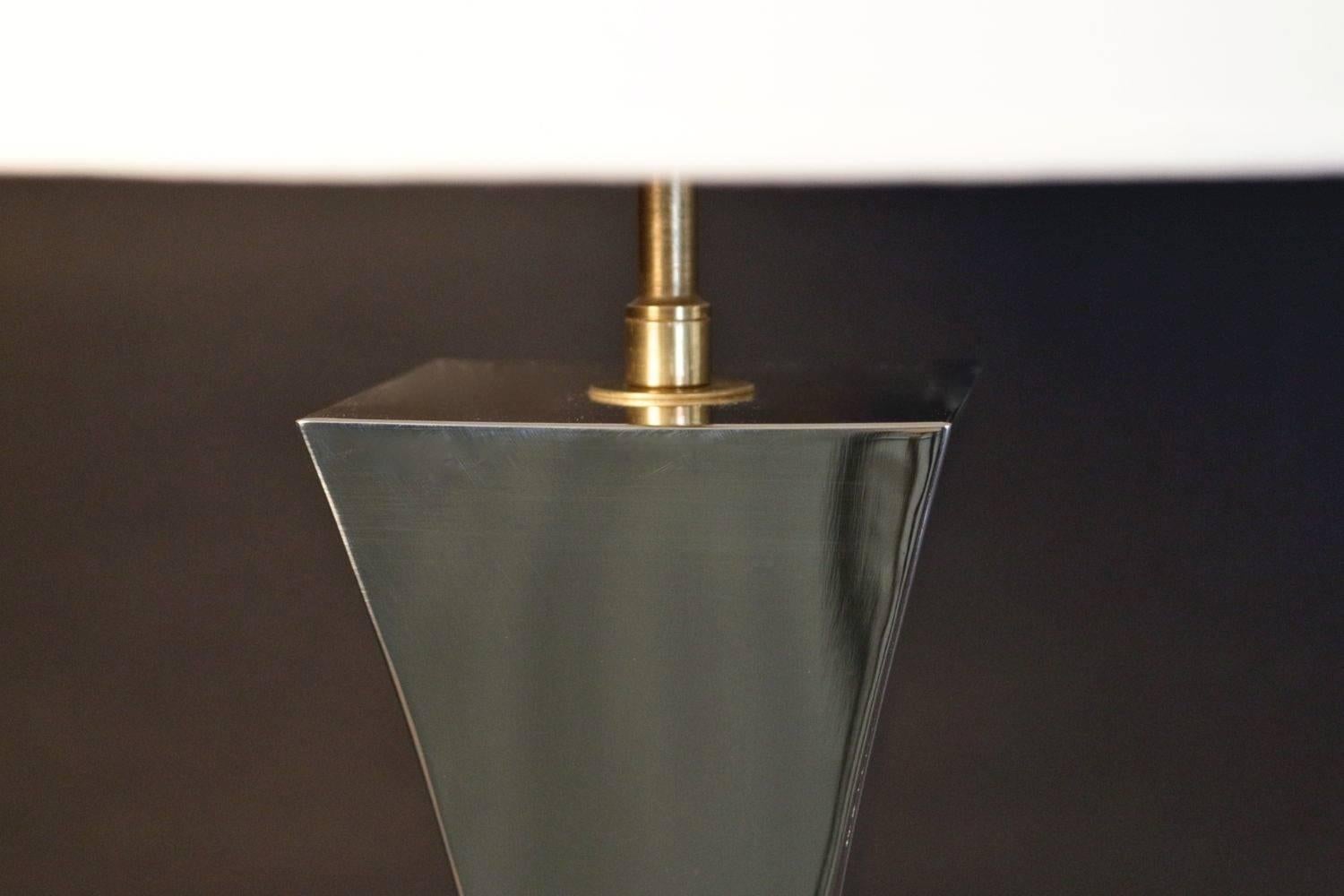 Italian Large 1970s Pyramidal Table Lamp by A. Tonello and A. Montagna Grillo