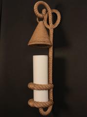 Pair of 1950s Lantern Sconces by Adrien Adoux and Frida Minet - Ecole de Nice