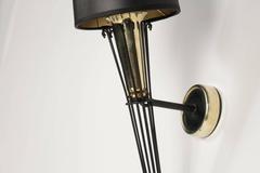 Large 1950s Pair of Flare Sconces by Maison Arlus