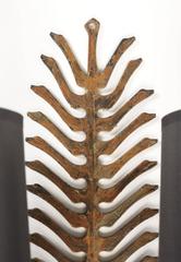 Pair of 1950s Palm Decor Sconces by Maison FlorArt