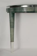 Half-Moon Console Table, Shagreen, 1970