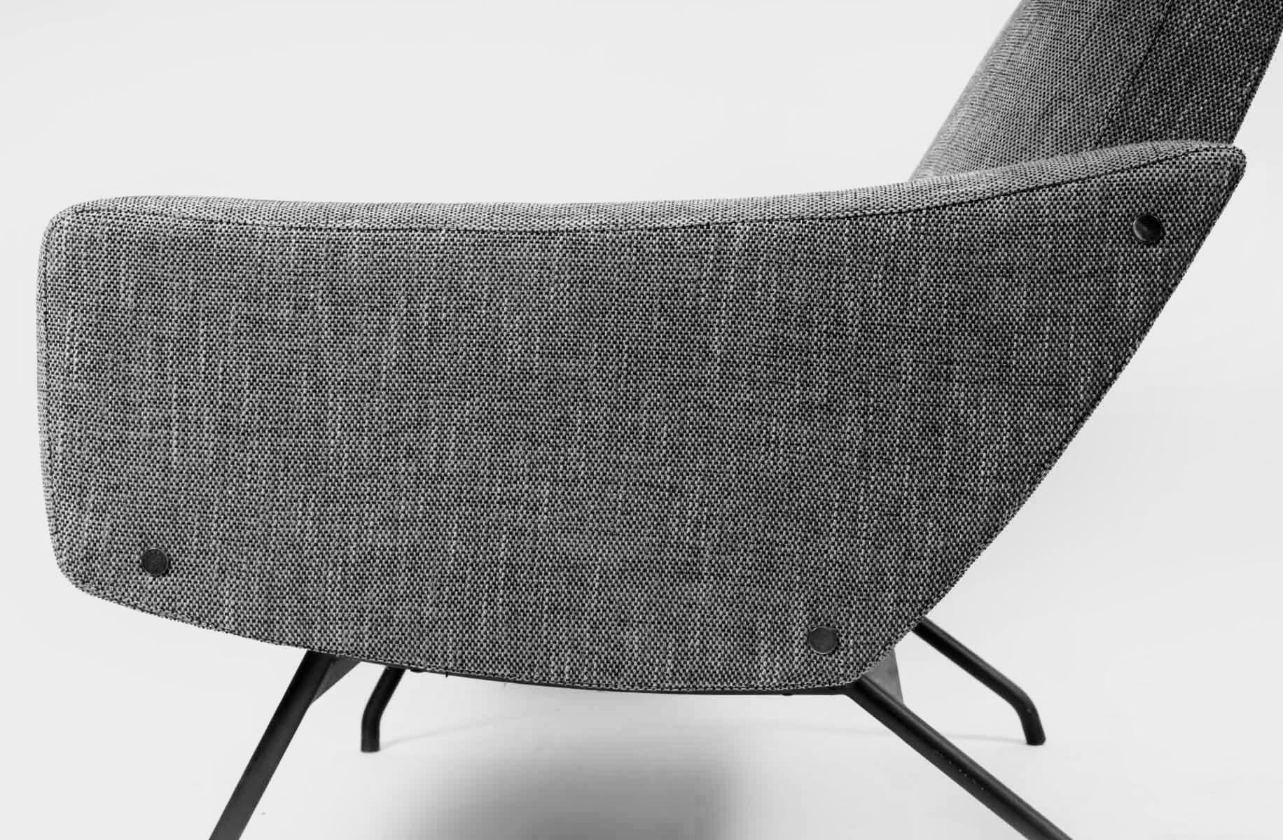 Tissu Paire de fauteuils Gilbert Steiner, édition Steiner, France, 1960 en vente