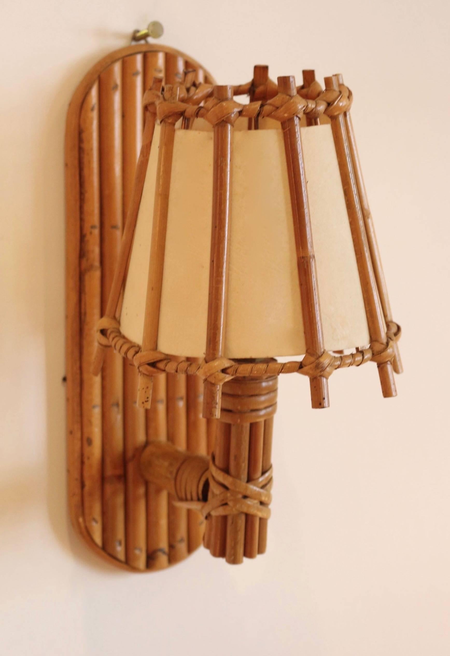 Mid-20th Century Pair of 1950s Sconces Attributed to Louis Sognot