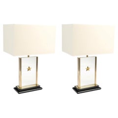 1970: Pair of “Étoile” lamps by Maison Roche