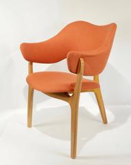 1954s Kjell Hjall and Bjarne Stave Pair of Armchair Edition More Lenestolfabrikk