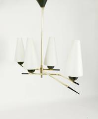 1950s Asymmetrical Arlus Chandelier