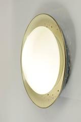 1960s Large Round Wall Light by Ernest Igl for Hillebrand