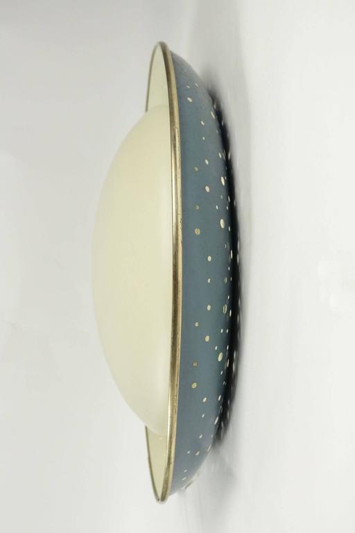 1960s Large Round Wall Light by Ernest Igl for Hillebrand For Sale at 1stdibs