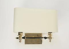 Pair of 1940s Sconces Attributed to Jules Leleu