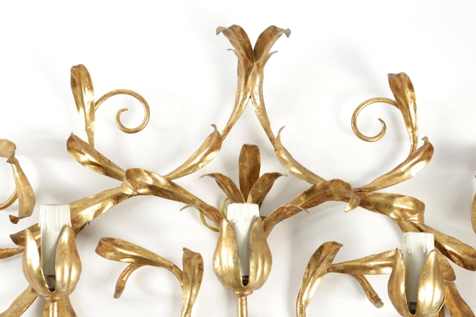 French 1960s Pair of Maison Floart Sconces