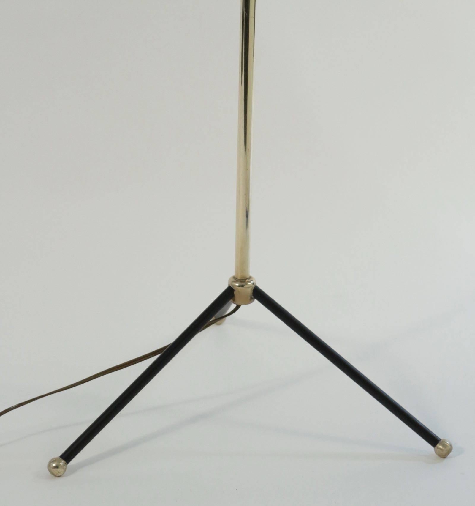 1950s Tripod Lunel Floor Lamp In Good Condition In Saint-Ouen, FR