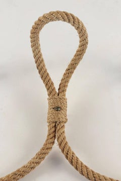 1950s, Unusual Audoux and Minet Rope Coat Rack