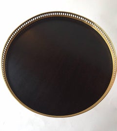 1960s Pair of Neoclassical Brass Side Table