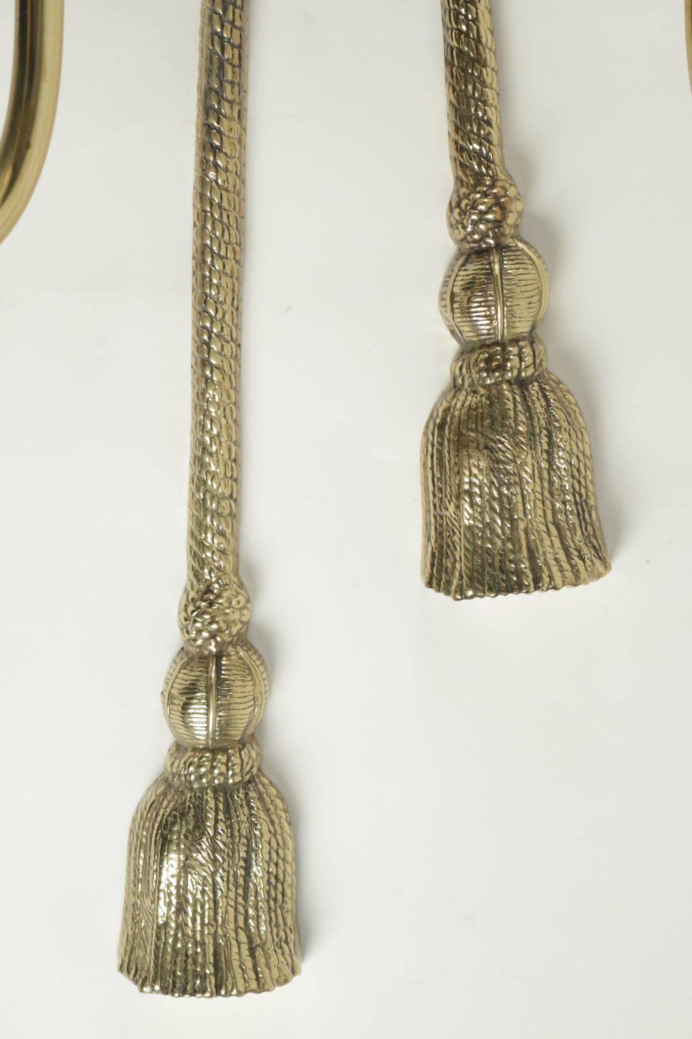 1950s Large Pair of Valenti Sconces Brass at 1stDibs