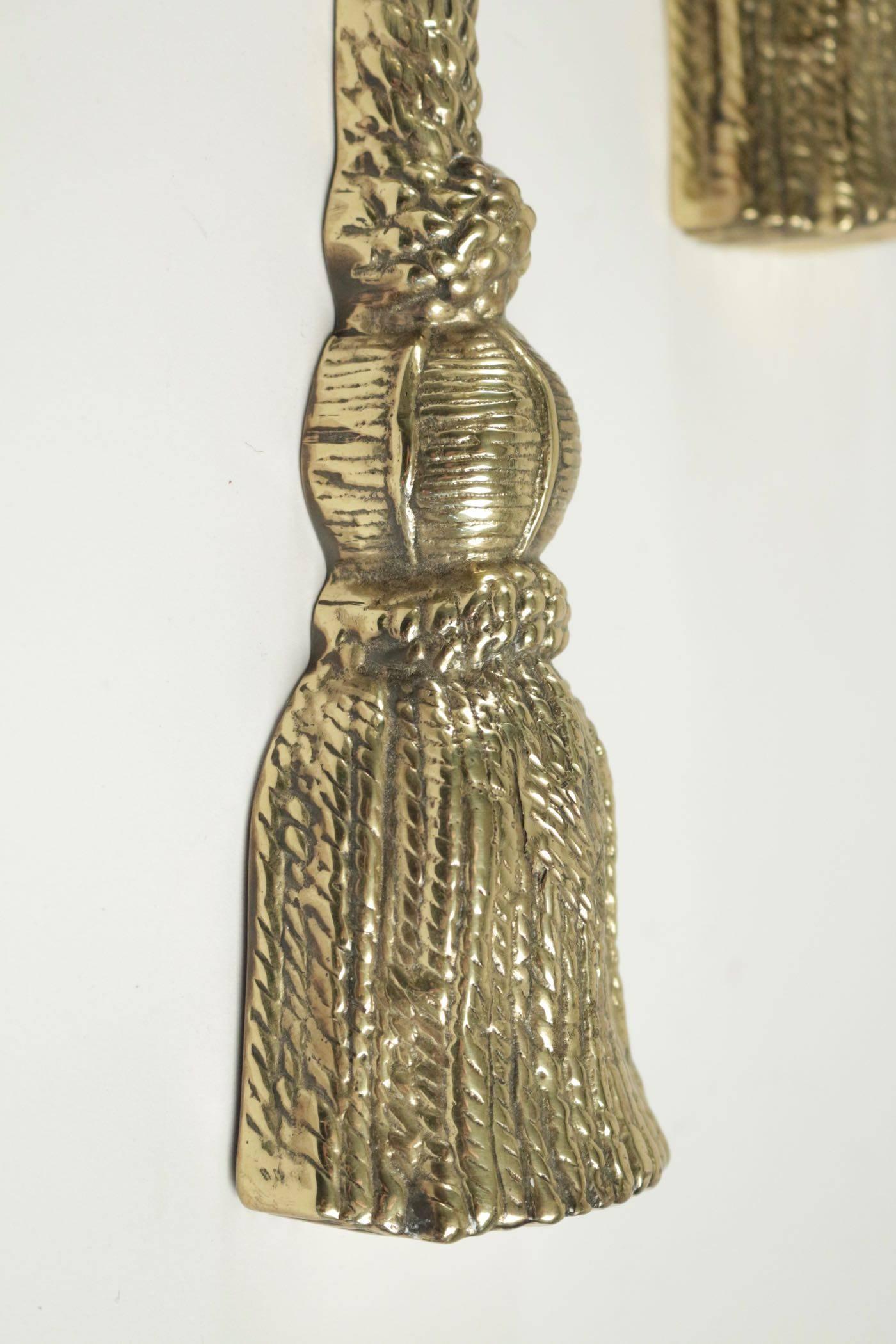 Mid-20th Century 1950s Large Pair of Valenti Sconces Brass