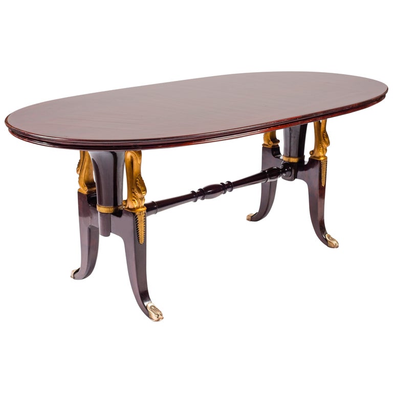 Midcentury Italian Mahogany Table In The Style Of Paolo Buffa 1950s