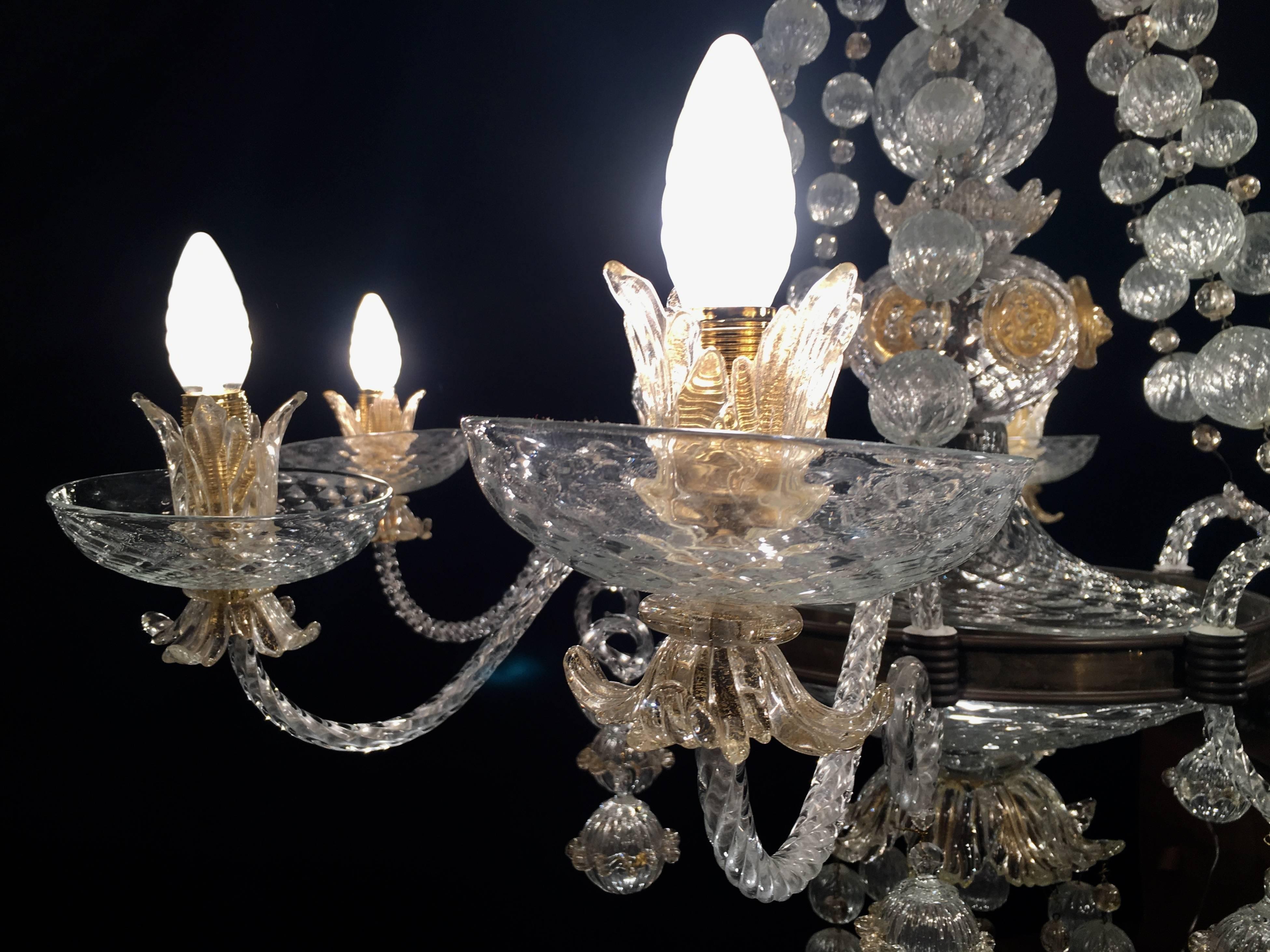 Overwhelming Murano Glass Chandelier by Barovier & Toso, 1960s 5