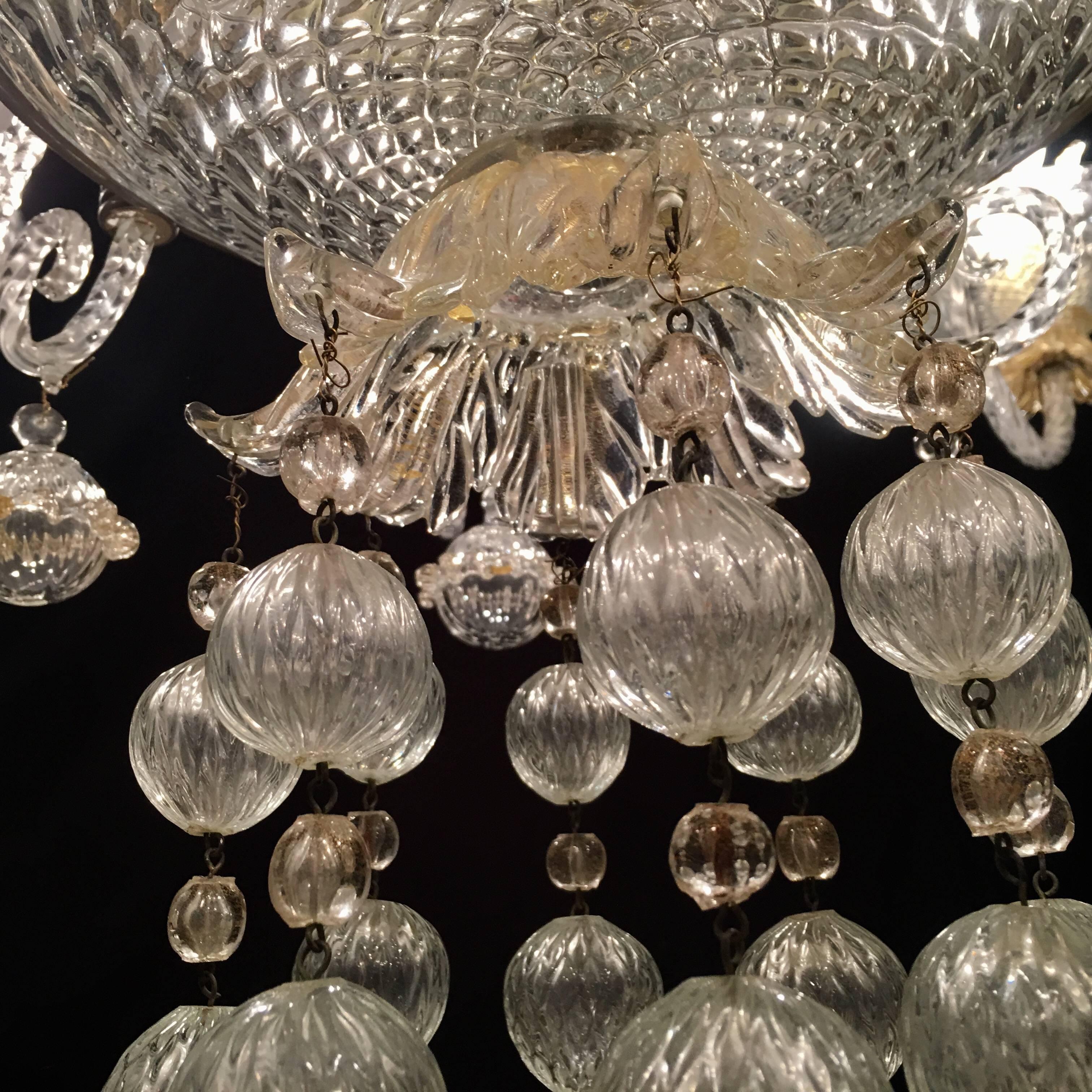 Overwhelming Murano Glass Chandelier by Barovier & Toso, 1960s 6