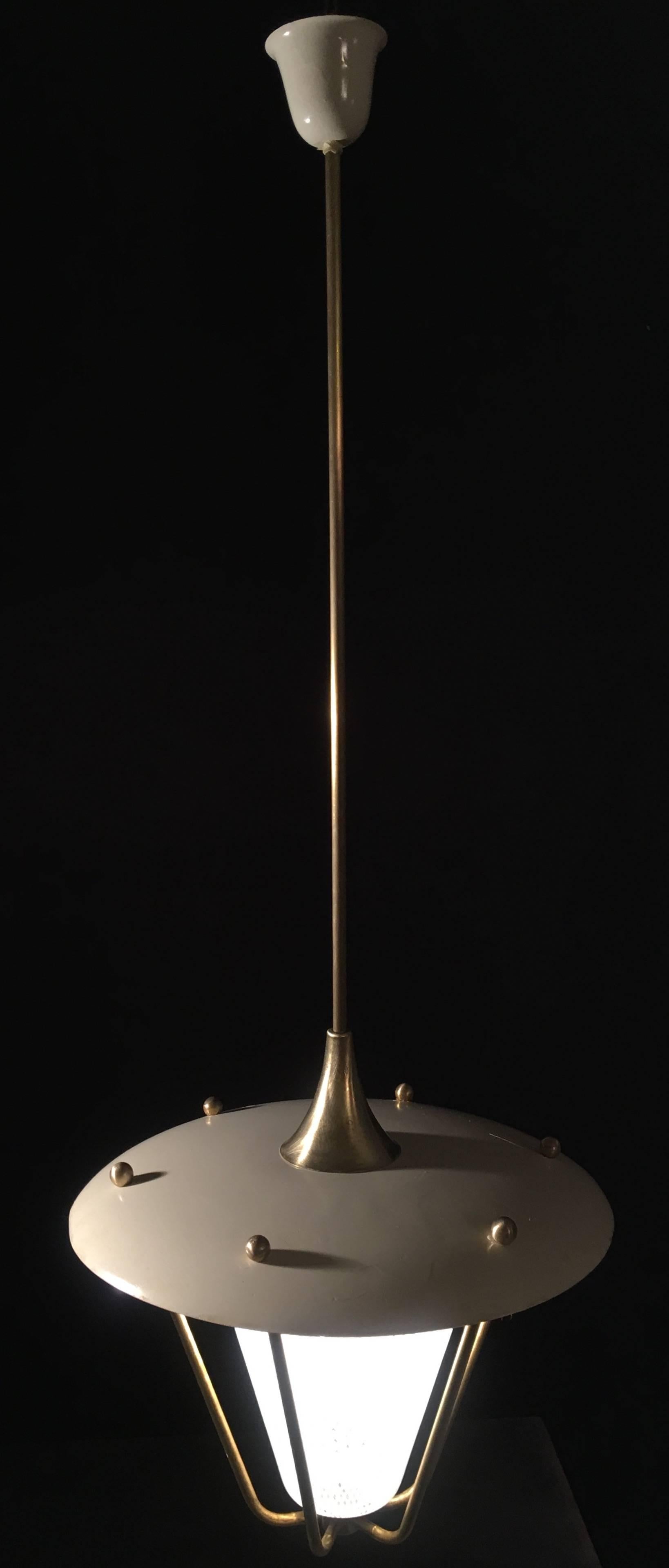 Italian Midcentury Lantern Murano Glass 
