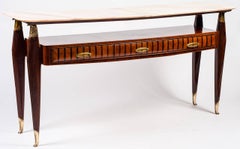 Italian Design Midcentury Console Table in the Style of Paolo Buffa, 1950s