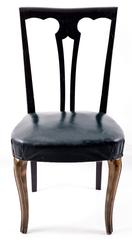 Set of Eight Italian Midcentury Painted Dining Room Chairs PierLuigi Colli 1940s